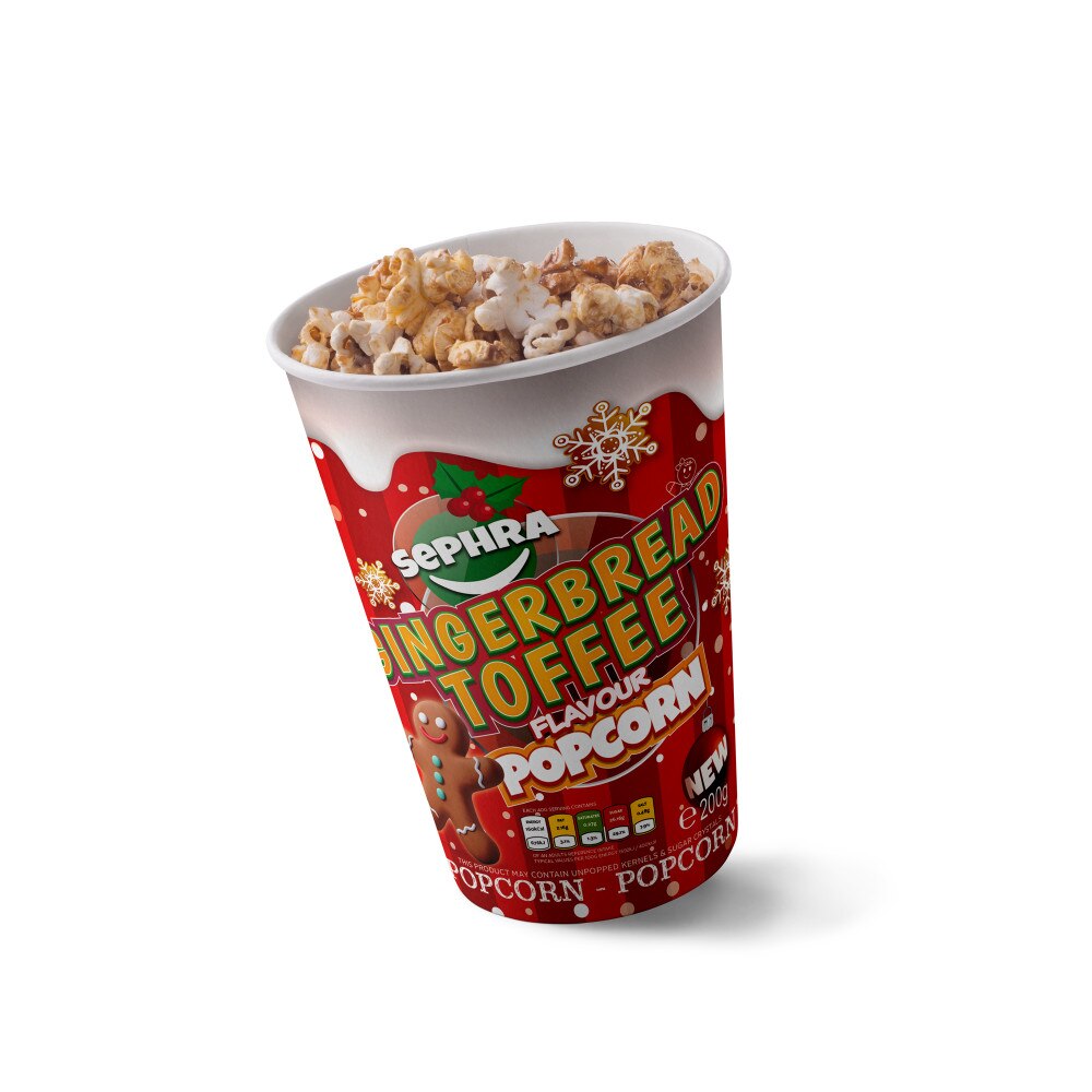 Retail Popcorn Case of 24 x 200g Gingerbread Popcorn